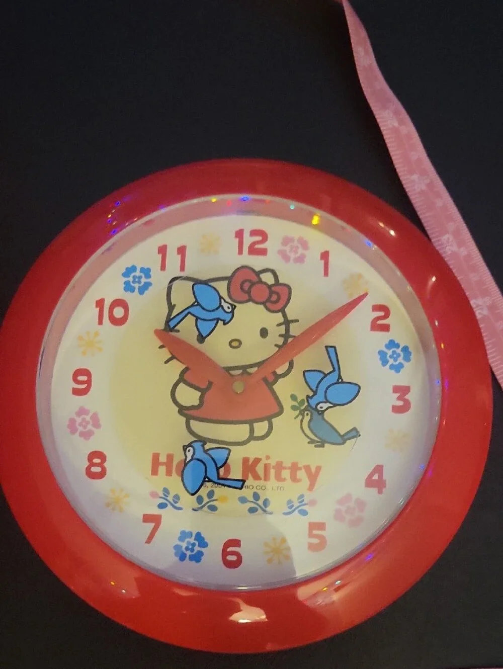 Hello Kitty Pink and White Wall Clock Box - Hello Kitty